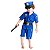 Fantasia Segurança Infantil Policial Uniforme Profissões Masculinas Festa de Aniversario Bloquinho Carnaval - Imagem 1