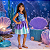 Fantasia Sereia Vestido Infantil Princesa Ariel Yara Folclore Dia das Crianças Brinquedo Presente Menina Bloquinho Carnaval Festa de Aniversário Fundo do Mar - Imagem 7