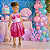 Fantasia Sereia Vestido Infantil Yara Folclore Princesa Ariel Dia das Crianças Presente Menina Brinquedo Bloquinho Carnaval Festa de Aniversário Fundo do Mar - Imagem 7