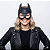 Máscara Mulher Gato Pantera Gatinha com Glitter Cosplay Fantasia Batgirl Festa Halloween Bloquinho Carnaval - Imagem 1