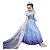 Fantasia Vestido Princesa Elsa Infantil Filme Frozen Festa de Aniversário Presente Dia das Crianças Menina Baile Carnaval Bloquinho de Rua - Imagem 2