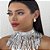 Colar Choker de Paetê Gargantilha com Franjas Brinco de Fitilhos Brilhantes Dançarina Acessório Brilho Carnaval Bloquinho Dança do Ventre - Imagem 5
