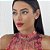 Colar Choker de Paetê Gargantilha com Franjas Brinco de Fitilhos Brilhantes Dançarina Acessório Brilho Carnaval Bloquinho Dança do Ventre - Imagem 3