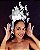 Tiara Carnaval Lua Arco com Brilho Glitter Bloquinho Kit Folia Micareta Bloco de Rua Fantasia Noite Desfile Escolas de Samba - Imagem 4