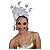Tiara Carnaval Lua Arco com Brilho Glitter Bloquinho Kit Folia Micareta Bloco de Rua Fantasia Noite Desfile Escolas de Samba - Imagem 1
