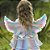 Asa de Anjo Unicórnio Penas e Plumas Sintéticas Fantasia Arco Iris Festa Cosplay Rainbow Festa de Aniversário Presente Menina Dia das Crianças Carnaval Bloquinho - Imagem 2