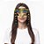 Máscara Veneziana Cleópatra Rainha Egípcia Princesa do Egito Festa Medieval Deusa Grega Baile de Máscaras Carnaval Halloween - Imagem 3