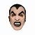 Máscara Conde Drácula Vampiro com Elástico Acessório Fantasia Festa Halloween Dia das Bruxas Noites do Terror Zumbi - Imagem 1