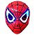 Máscara Homem Aranha Vermelho com Luz Fantasia Vingadores Acessório Super Herói Teia Vermelho Brinquedo Dia das Crianças Festa Aniversário Bloquinho Carnaval - Imagem 2