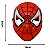 Máscara Homem Aranha Vermelho com Luz Fantasia Vingadores Acessório Super Herói Teia Vermelho Brinquedo Dia das Crianças Festa Aniversário Bloquinho Carnaval - Imagem 4