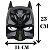Máscara Batman Led Meio Rosto Acessório Fantasia com Luz Super Herói Liga da Justiça Homem Morcego Festa Carnaval Dia das Crianças Presente de Aniversário Menino - Imagem 4