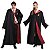 Fantasia Harry Potter Adulto Unissex Bruxo Grifinória Uniforme Escola Hogwarts Feitiçaria Festa Halloween Carnaval Aniversário Cosplay Dia das Bruxas - Imagem 1