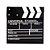 Claquete de Cinema Enfeite Decorativo Estúdio Gravação de Vídeos Youtuber Influencer Acessório Fantasia Diretor de Filmes Decoração Festa Oscar Hollywood - Imagem 1