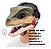 Máscara Dinossauro Velociraptor T-Rex Articulável com Som Filme Jurassic World Festa Aniversário Carnaval Halloween - Imagem 2