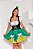 Fantasia Duende Feminina Vestido Verde Camponesa Adulto Oktoberfest Leprechaun Saint St. Patrick´s Day Dia de São Patrício Carnaval Natal - Imagem 4