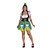 Fantasia Duende Feminina Vestido Verde Camponesa Adulto Oktoberfest Leprechaun Saint St. Patrick´s Day Dia de São Patrício Carnaval Natal - Imagem 1