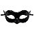 Máscara Veneziana Festa de Gala Baile de Máscaras Básica Lisa Feminina Acessório Cosplay Carnaval Halloween - Imagem 1