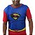 Camiseta Super Herói Adulto Camisa Personagem Super Homem Superman Batman Homem Aranha Personagem Cosplay Carnaval Bloquinho Presente Pai e Filho - Imagem 4