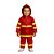 Fantasia Bombeiro Bebê Menino Infantil Uniforme Life Guard Salva Vidas Festa Tema Aniversário Profissões Masculinas Dia do Trabalho Bloquinho Carnaval - Imagem 1