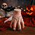 Mãozinha Wandinha Adams Enfeite Decoração Halloween Mão Machucada Família Addams Filme Série Dia das Bruxas Noites do Terror - Imagem 3