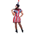 Fantasia Palhaça Assustadora Adulto Vestido Colombina Zumbi Circo Macabro Halloween Dia das Bruxas Noites do Terror Carnaval Zumbi - Imagem 2