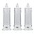 Vela Transparente Eletrônica Com Chama Artificial de Led Bateria Decoração de Mesa Natal Enfeite de Mesa Halloween Comemoração Dia dos Namorados Festa de Aniversário Casamento Debutante Dia das Mães Dia dos Pais - Imagem 2