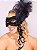 Máscara Veneziana Preta Super Luxo Festa de Gala Baile de Máscaras Elegante Feminina Acessório Cosplay Carnaval Halloween - Imagem 7