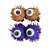 Presilha Colorida de Cabelo com Olhos de Monstro Divertidos Penteado Cabelo Maluco Divertido Dia da Crianças Festa Escolar Fantasia Halloween Dia das Bruxas - Imagem 2