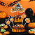Kit Topo de Bolo Halloween Topper Cobertura Cupcake Enfeite de Mesa Decoração Palito Abóbora Aniversário Halloween Festa Dia das Bruxas - Imagem 2