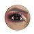 Lentes de Contato Preta Artística Descartável com Case Estojo Cosplay Personagem Festa Halloween Carnaval Vampiro Dia das Bruxas - Imagem 2