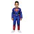 Fantasia Super Homem Infantil Macacão Longo Super Herói Personagem Superman Vingadores Festa Carnaval Dia das Crianças Presente de Aniversário Menino - Imagem 1