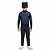 Fantasia Batman Infantil Macacão Longo Super Herói Personagem Vingadores Festa Carnaval Dia das Crianças Presente de Aniversário Menino - Imagem 1