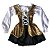 Vestido Pirata Chique InfantilFantasia Vestido Pirata Feminina Infantil Piratinha Carnaval Caça ao Tesouro Halloween Bruxa Zumbi Terror - Imagem 3