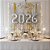 Kit Balão Metalizado 2026 Número Grande Dourado Prata Decoração Enfeite de Mesa Parede Ano Novo Noite de Reveillon - Imagem 5