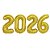 Kit Balão Metalizado 2026 Número Grande Dourado Prata Decoração Enfeite de Mesa Parede Ano Novo Noite de Reveillon - Imagem 2