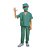Fantasia Enfermeiro Infantil Anestesista Cirurgião Médico Socorrista Hospital Uniforme Profissões Masculinas Festa de Aniversario Menino Bloquinho Carnaval - Imagem 1