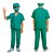 Fantasia Enfermeiro Infantil Anestesista Cirurgião Médico Socorrista Hospital Uniforme Profissões Masculinas Festa de Aniversario Menino Bloquinho Carnaval - Imagem 3