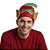 Gorro de Duende Acessório Fantasia Ajudante de Papai Noel Elfo Gnomo Peter Pan Anime Cosplay Teatro Festa de Natal Entrega de Presentes Noite Natalina - Imagem 1