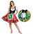 Fantasia Portuguesa Feminina Adulto Vestido Português Camponesa Traje Típico Países Festa Temática Cultural Feira das Nações Tradicional Folclore - Imagem 1