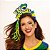 Tiara Arco Brasil Copa do Mundo Eva Com Glitter Arquinho Torcida Futebol Brilho Jogos Olímpicos Desfile 7 de Setembro - Imagem 1