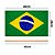 Bandeira de Mão do Brasil e Cabo Flâmula Haste Torcida Copa do Mundo Jogos Olímpicos Desfile 7 de Setembro Festa Nações - Imagem 3