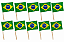 Kit 10 Bandeira do Brasil c/ Cabo Flâmula Haste Torcida Copa do Mundo Jogos Olímpicos Desfile 7 de Setembro Festa Nações - Imagem 2