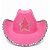 Chapéu Country Rosa Cowgirl Vaqueira Boiadeira Caipira Rodeio Festa Junina Sertanejo - Imagem 2