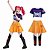 Fantasia Mira Huntrix Guerreiras K-Pop Infantil Menina Cosplay Demon Hunters Cropped + Legging Saia Festa Carnaval Bloquinho Halloween - Imagem 1