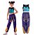 Fantasia Zoey Huntrix Guerreiras K-Pop Infantil Menina Cosplay Demon Hunters Cropped + Calça Festa Carnaval Bloquinho Halloween - Imagem 1