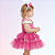 Fantasia Princesa Bela Aurora Bebê Vestido Rosa Princesinha Luxo Festa de Aniversário Presente Dia das Crianças Menina Baile Carnaval - Imagem 2