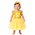 Fantasia Princesa A Bela e A Fera Bebê Vestido Amarelo Princesinha Luxo Festa de Aniversário Presente Dia das Crianças Menina Baile Carnaval - Imagem 1