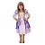 Fantasia Princesa Rapunzel Vestido Roxo Lilás Violeta Festa de Aniversário Presente Dia das Crianças Menina Baile Carnaval - Imagem 1