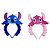 Tiara Lilo e Stitch Infantil de Plástico Alienígena Cachorro Festa de Aniversário Bloquinho Carnaval Presente Dia das Crianças Acessório Fantasia - Imagem 1