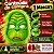 Máscara Grinch Plástico Monstro Verde Natal Acessório Personagem Fantasia Natalina Cosplay Halloween Festa Temática Carnaval - Imagem 5